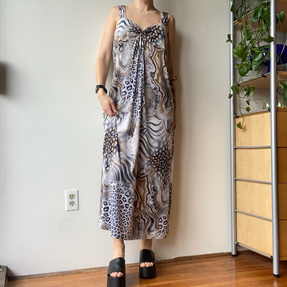 Lana Lee Y2K animal print maxi dress - made in Canada